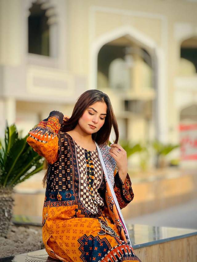 COTTON PRINT EMBROIDERY 3 PIECE
