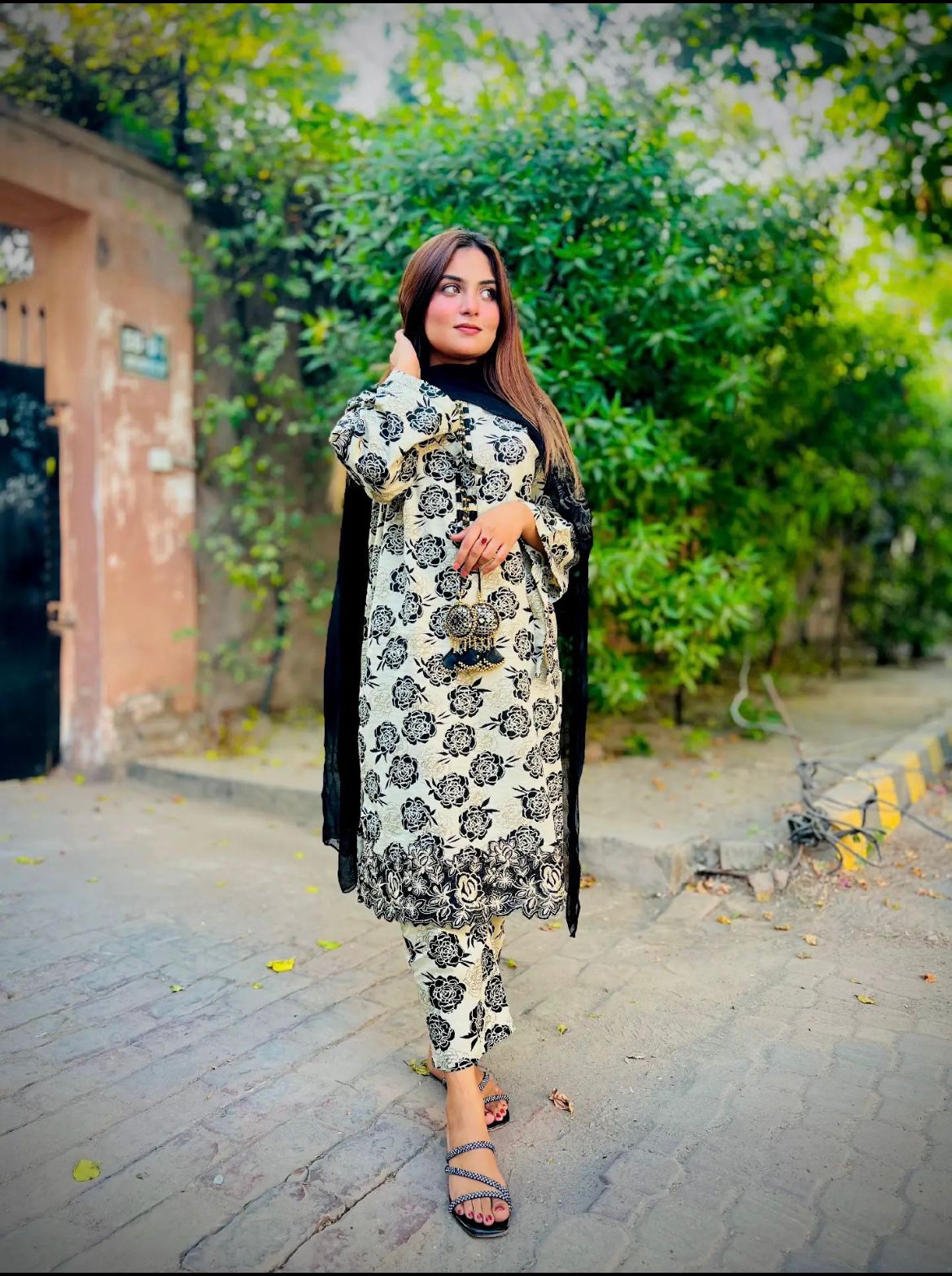 COTTON PRINT EMBROIDERY 2 PIECE
