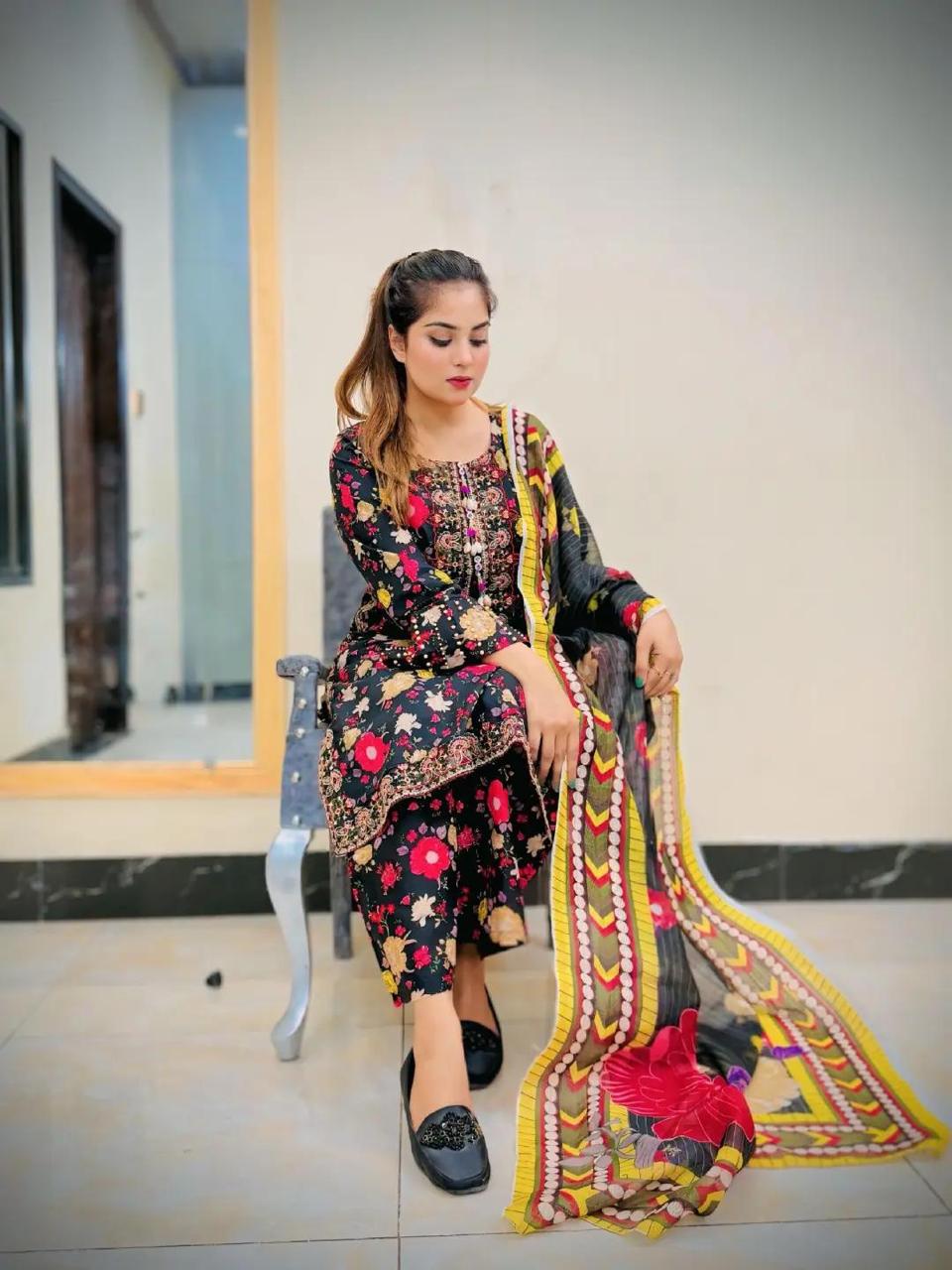 COTTON EMBROIDERY PRINT 3 Piece