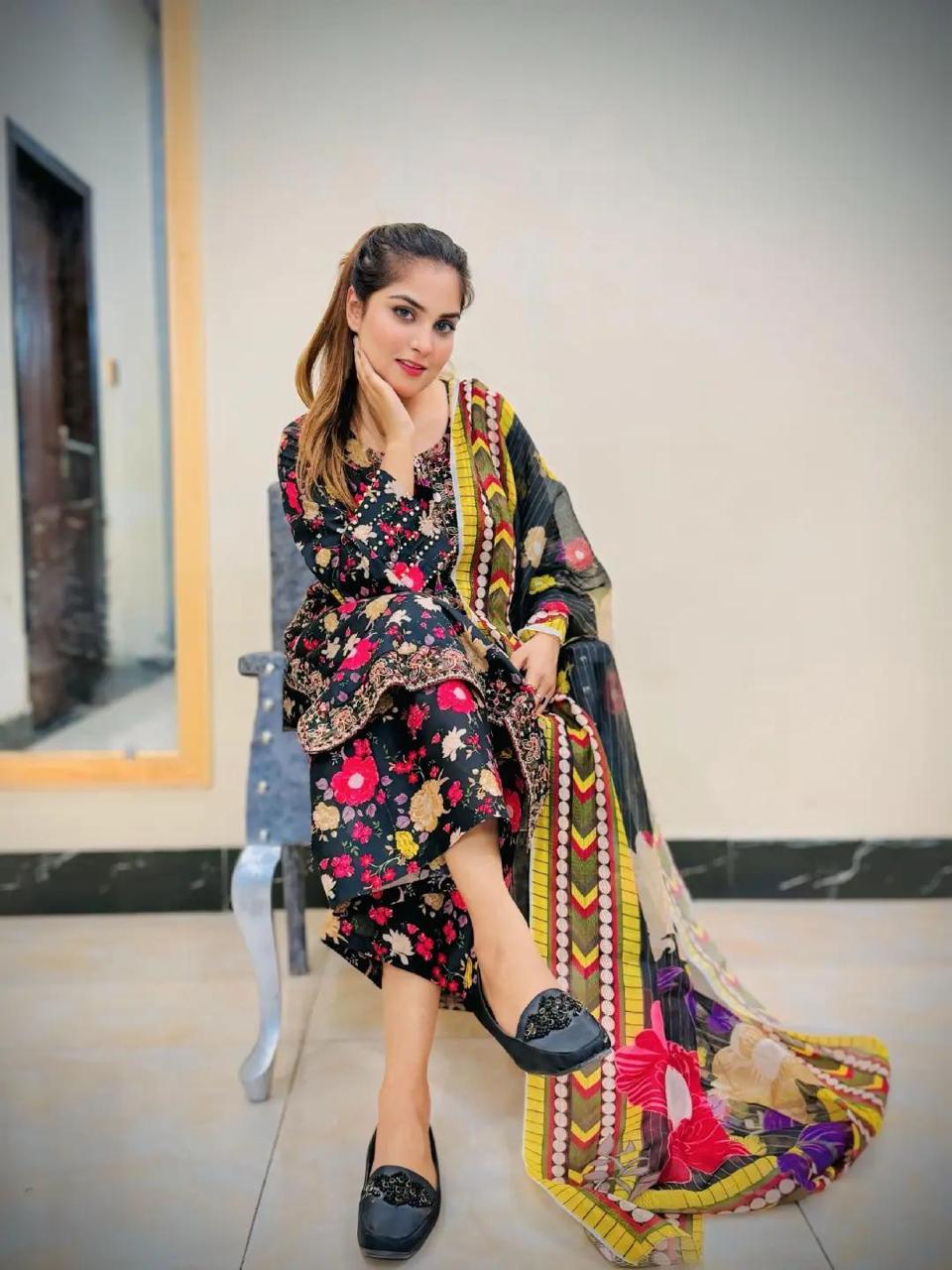COTTON EMBROIDERY PRINT 3 Piece