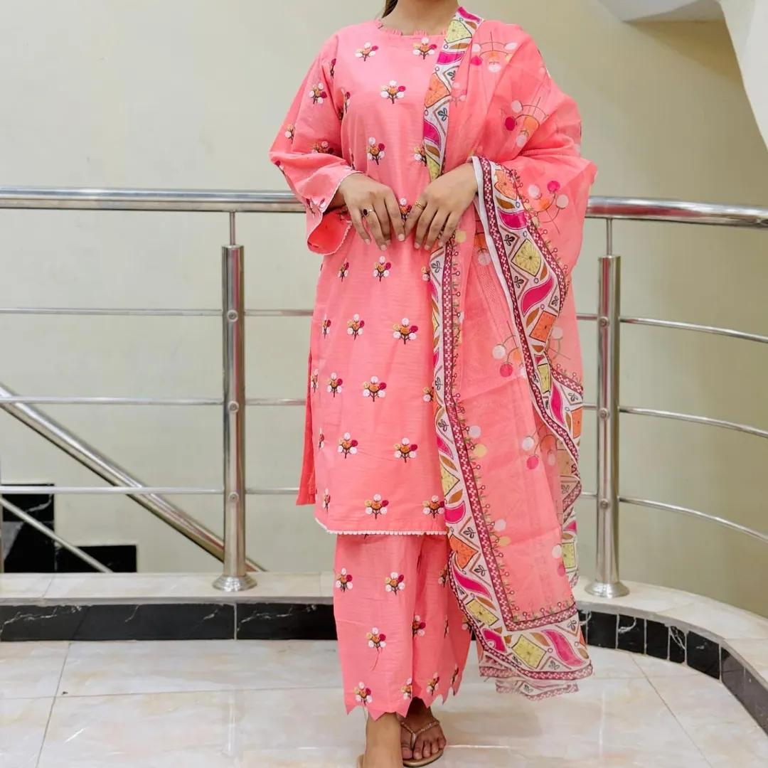 COTTON EMBROIDERY 3 PIECE