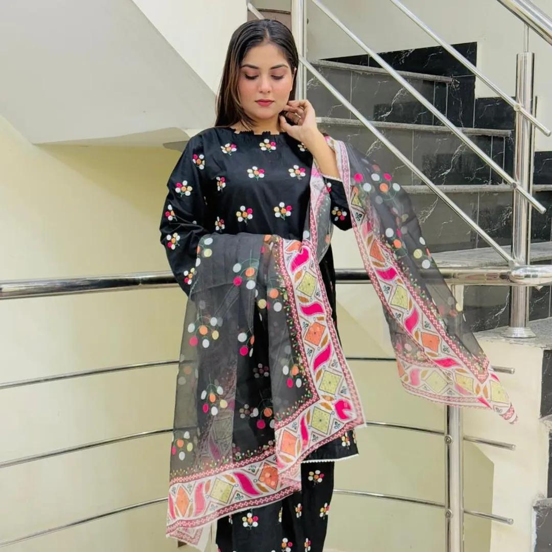 COTTON EMBROIDERY 3 PIECE