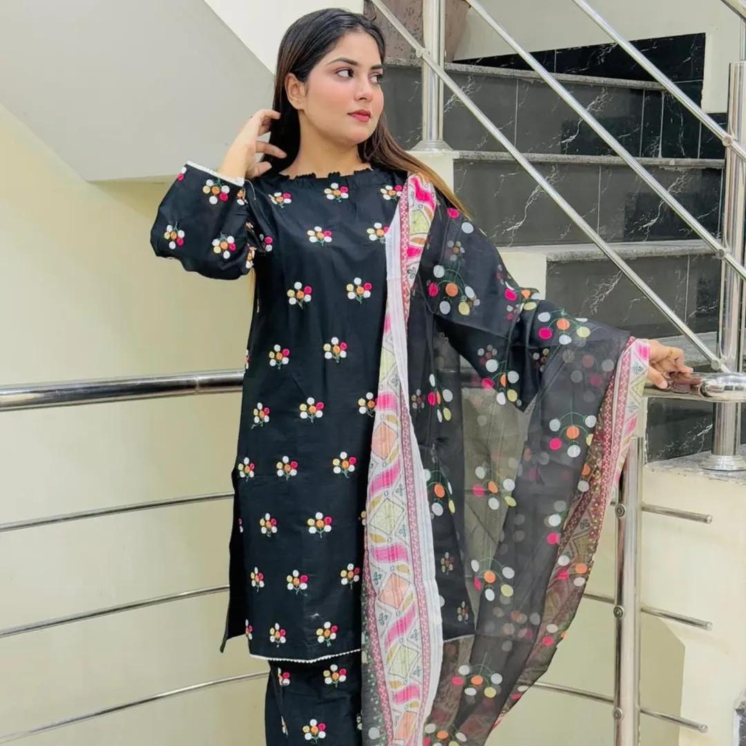 COTTON EMBROIDERY 3 PIECE