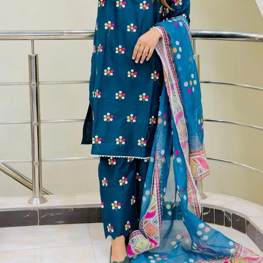COTTON EMBROIDERY 3 PIECE