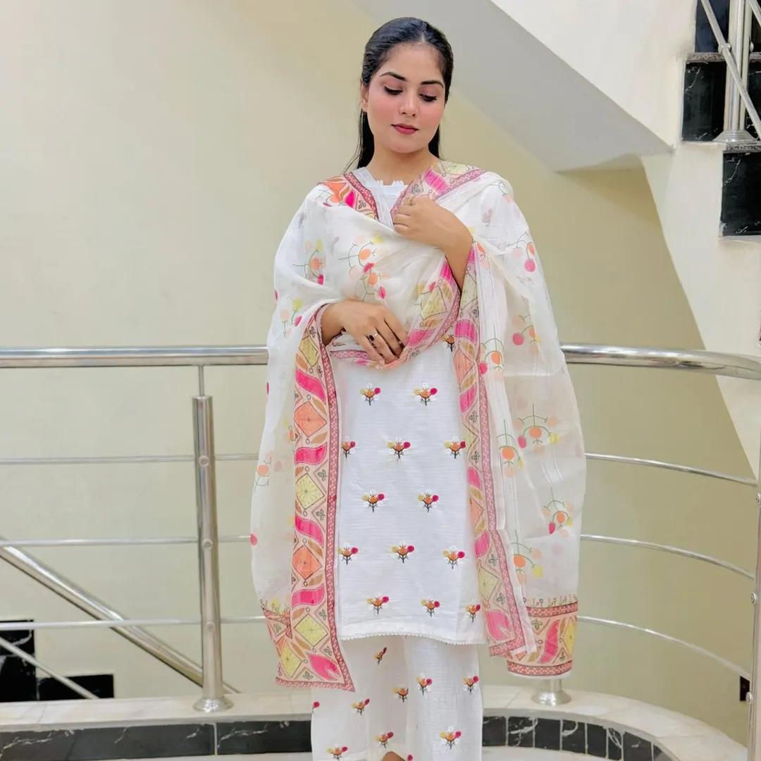 COTTON EMBROIDERY 3 PIECE