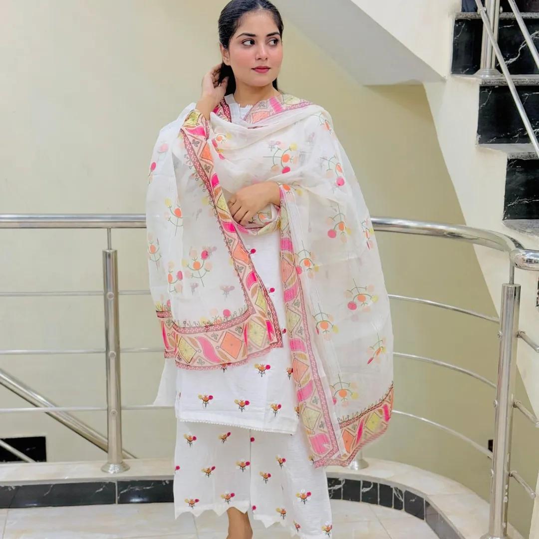 COTTON EMBROIDERY 3 PIECE