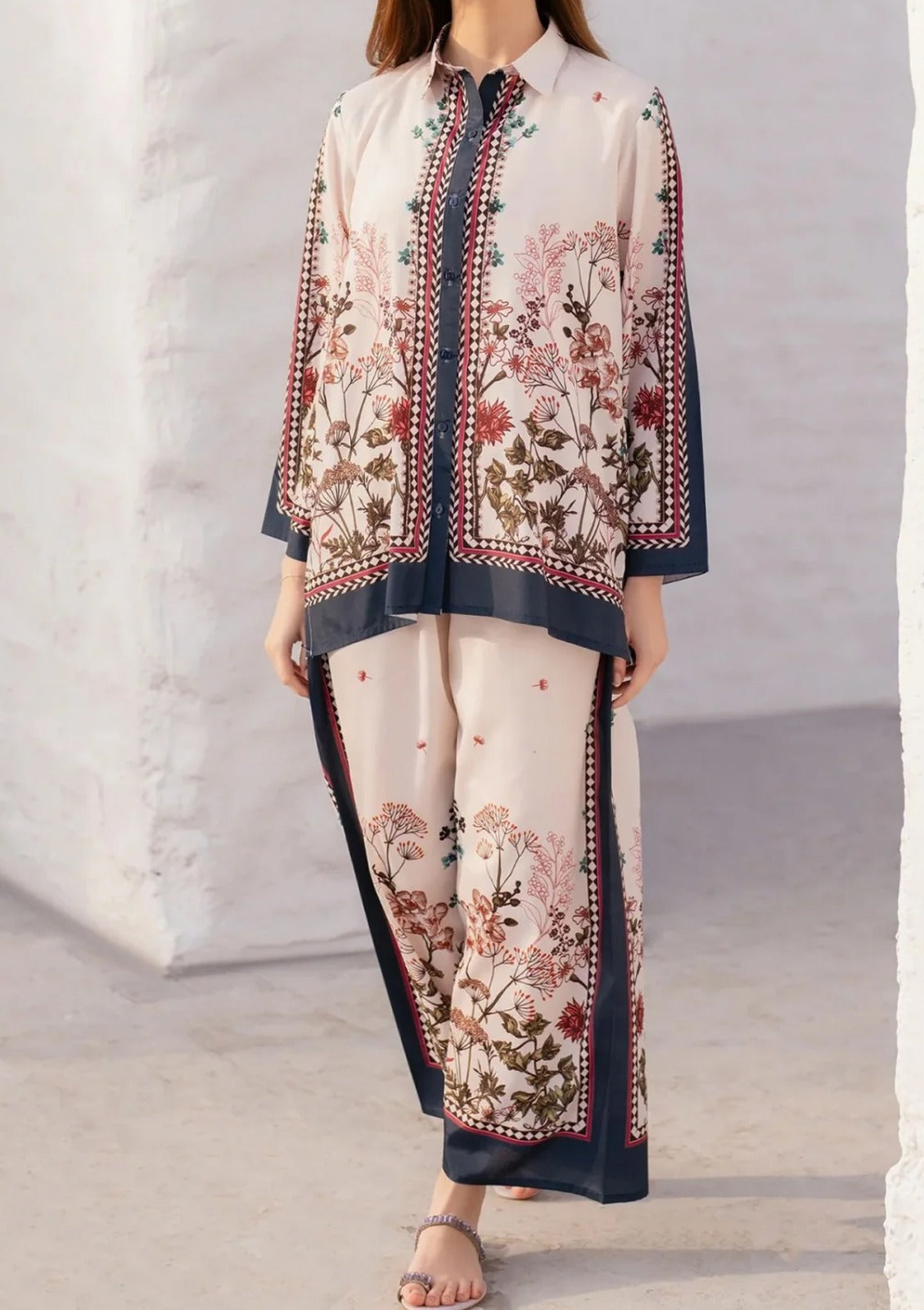 2 PIECE SUMMER STITCHED DRESS
